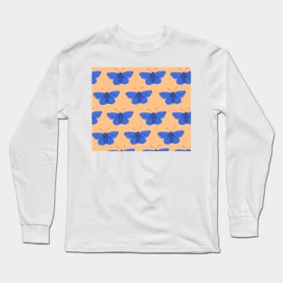 Amazing Common Blue Butterfly Long Sleeve T-Shirt